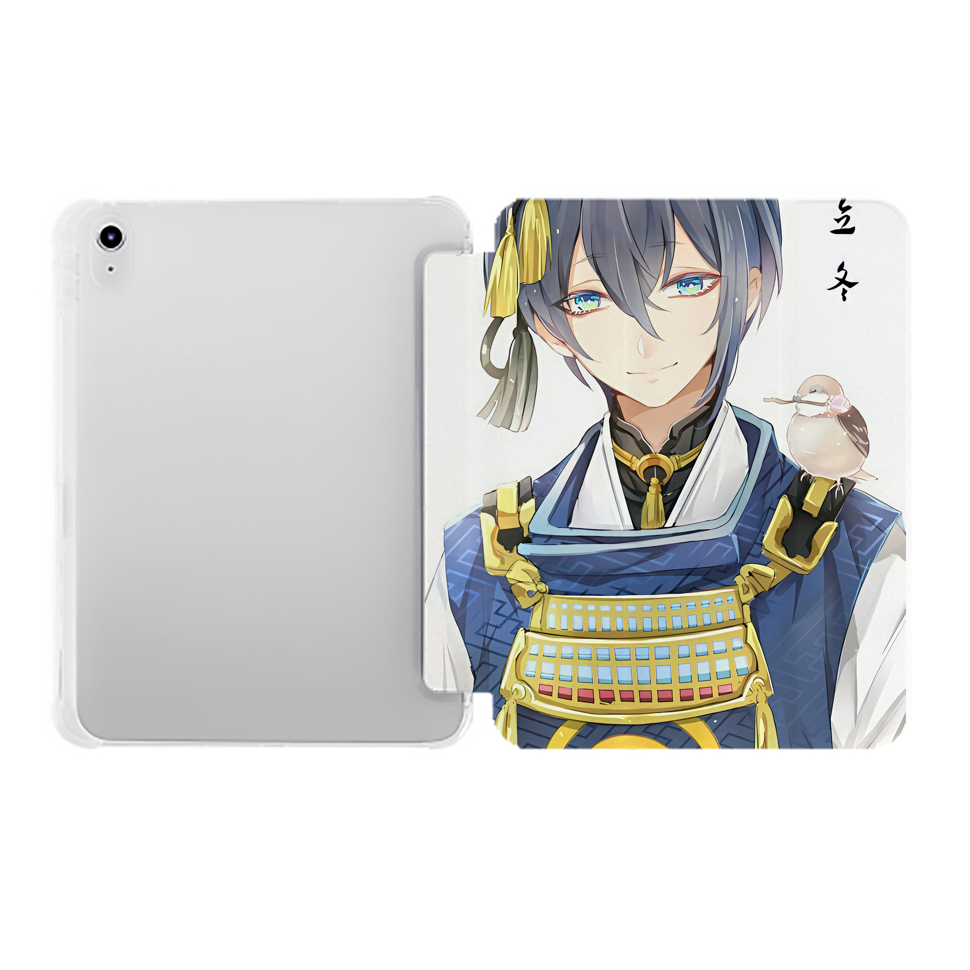 （画像用） 刀剣乱舞 Touken Ranbu IPad ケース ペン収納付き 三つ折りスタンド PUレザー×シリコン 対応機種9.5/10.5/10.9インチ